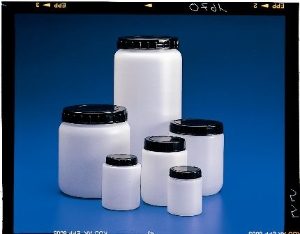 Cylindrical Jars W/Cap HDPE, 2000ml, 1 * 10 Items