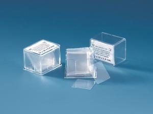 Cover glasses for counting chambers, LxW: 20 x 26mm, Thickness: 0.4mm; 1 * 10 items