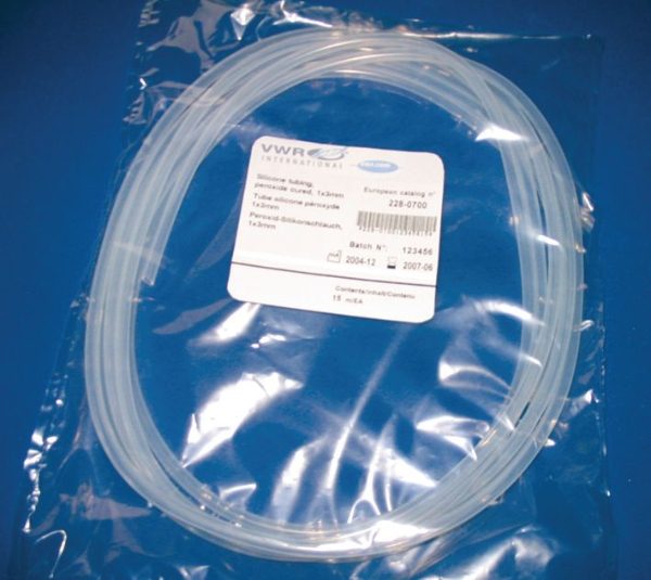 Tubing, silicone peroxide, 5mm ID x8mm OD, 1 * 25m