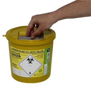 Sharpsguard Container 2.5L - Yellow, 1 * 1 Item